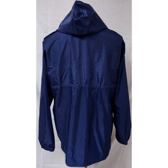 Stearns Dry Wear 1/2 Zip Pullover Blue Packable Windbreaker Rain Coat Jacket (L) - Picture 8 of 13